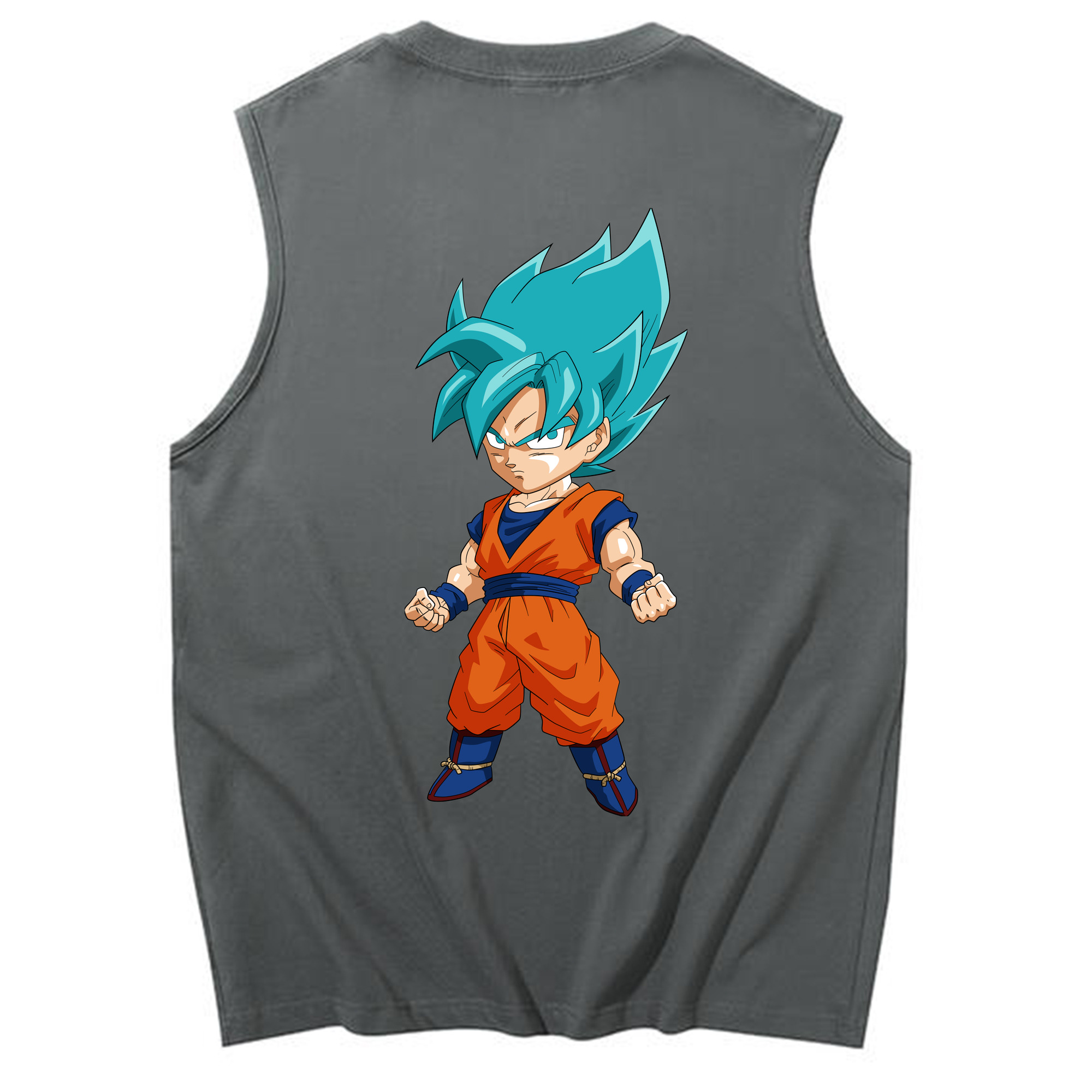 （画像用） ドラゴンボール 孫 悟飯（そんごはん）DRAGON BALL Son Gohan コットン100％タンクトップ（背面プリント）